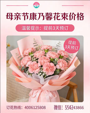 朔州应县花店母亲节康乃馨花束